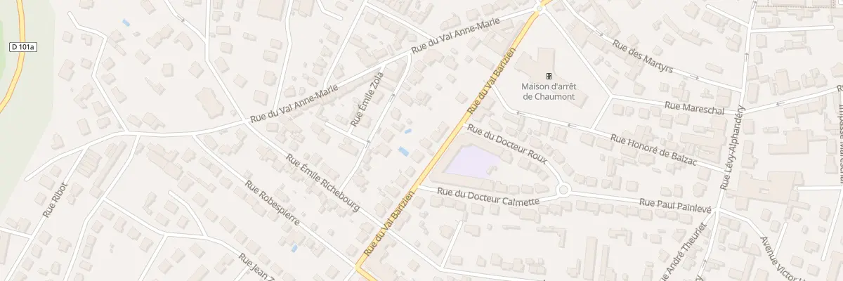 Plan du 46 Rue du Val Barizien à Chaumont