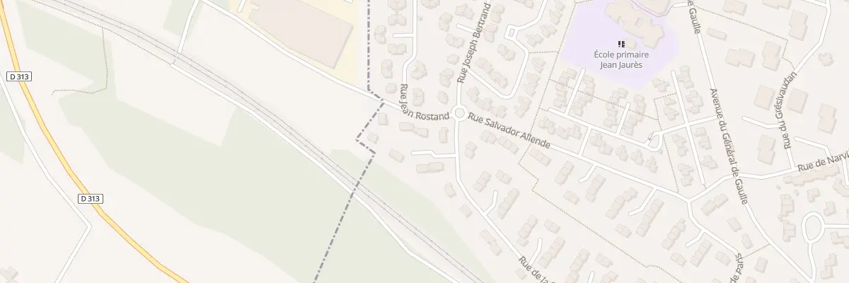 Plan du 128 Rue de la Commune de Paris à La Verpillière