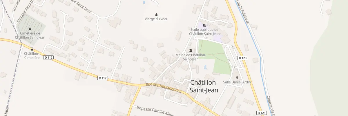 Plan du 5064 Le Village à Châtillon-Saint-Jean