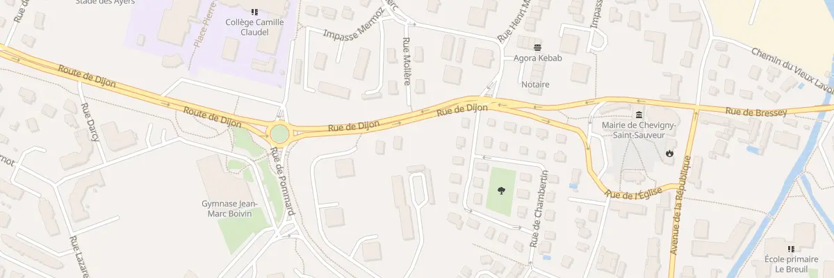 Plan du 13 Rte de Dijon à Chevigny-Saint-Sauveur