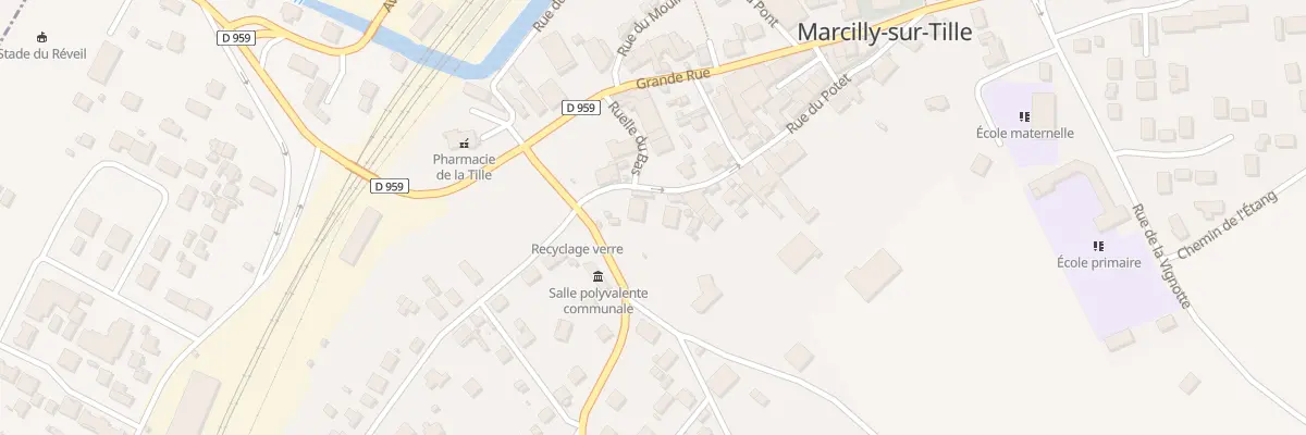 Plan du 25 Rue du Potet à Marcilly-sur-Tille