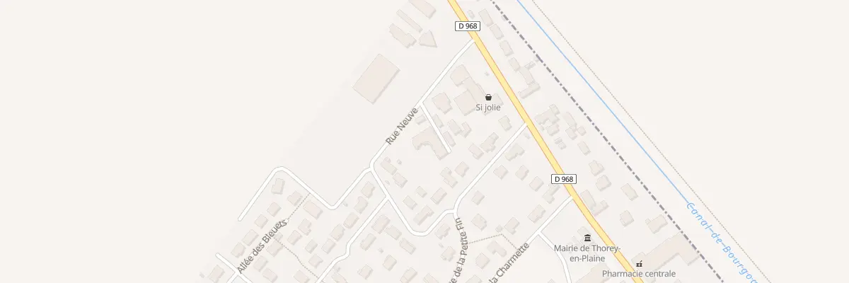 Plan du 4 Rue Neuve à Thorey-en-Plaine