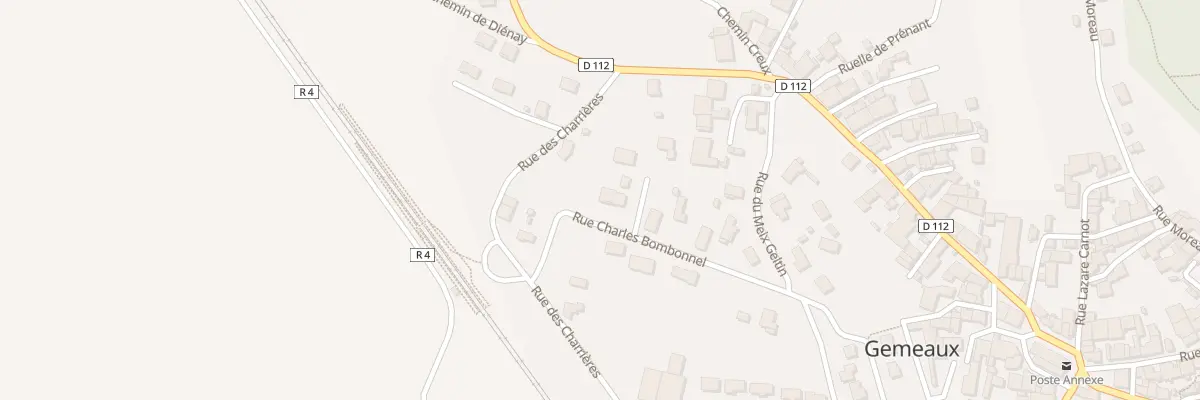 Plan du 10 Rue Charles Bombonnel à Gemeaux