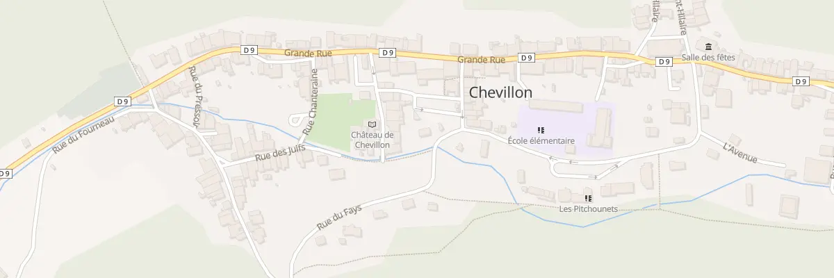 Plan du 2 Rue du Fays à Chevillon