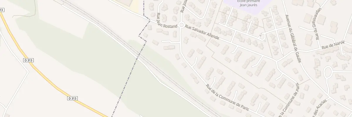 Plan du 121 Rue de la Commune de Paris à La Verpillière