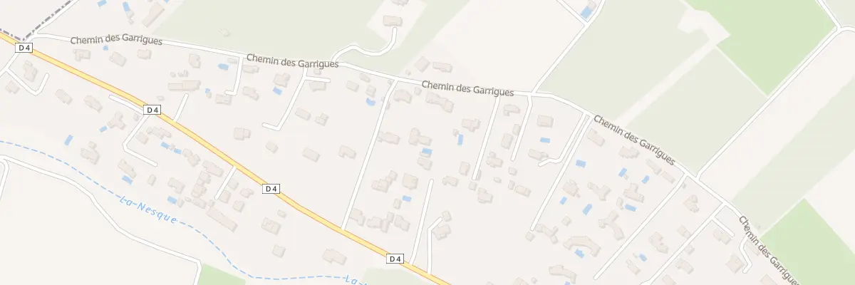 Plan du 518 Che des Garrigues à Venasque