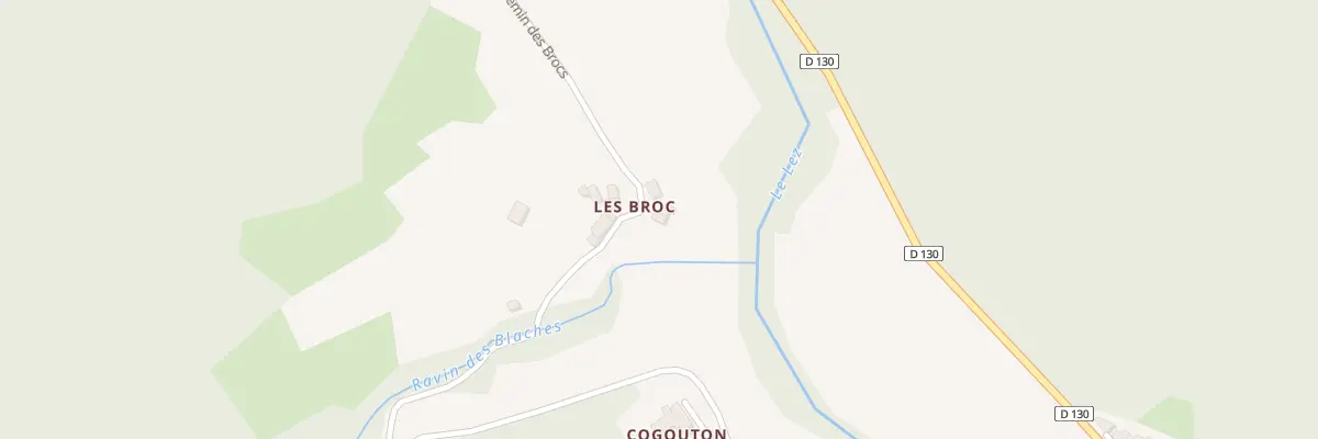 Plan du 5055 Les Broc à Teyssières