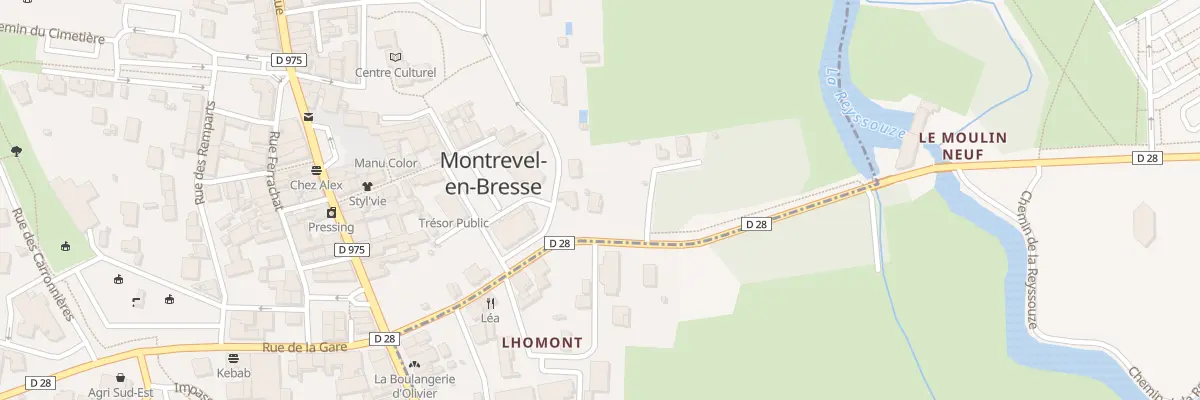 Plan du 6 Rte d’Etrez à Montrevel-en-Bresse