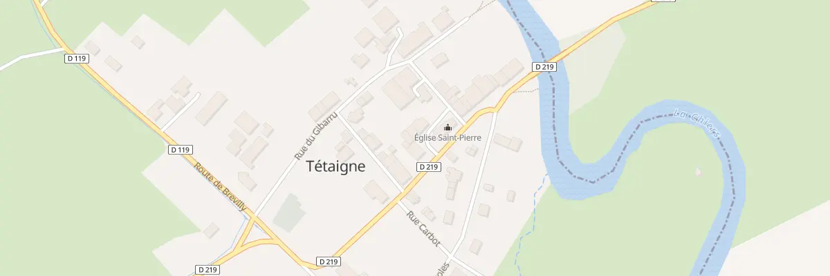 Plan de Pl Eglise à Tétaigne