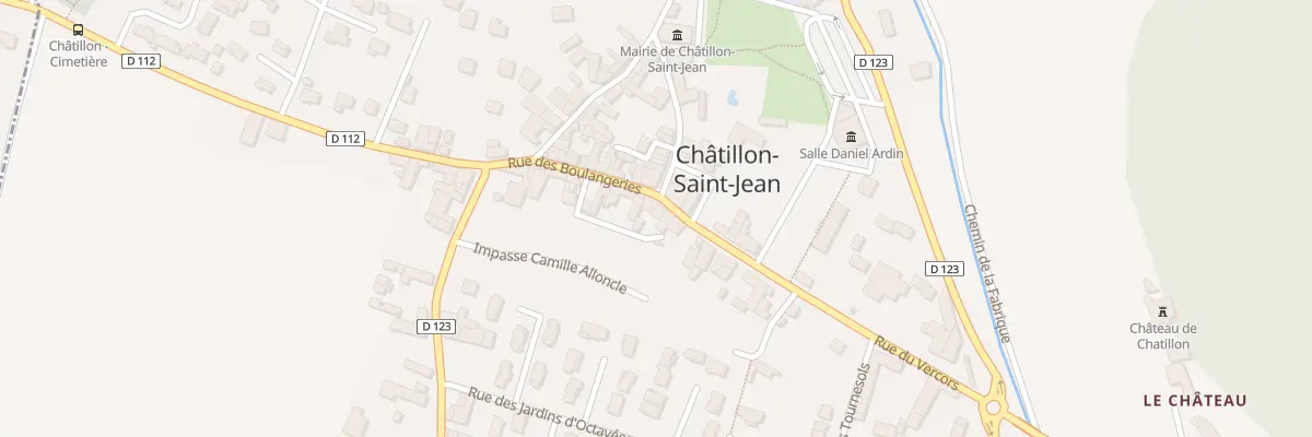 Plan du 5014 Le Village à Châtillon-Saint-Jean