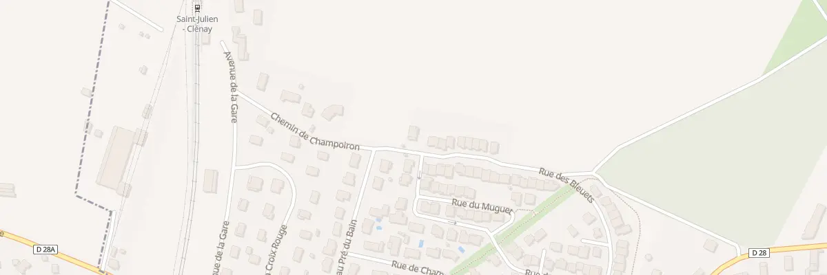 Plan du 84 Rue des Bleuets à Saint-Julien