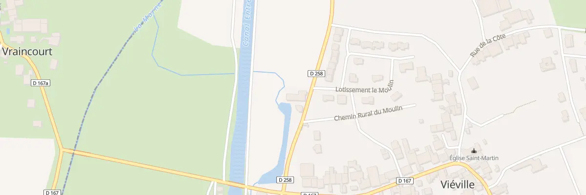 Plan du 1 Rue du Gai Moulin à Viéville