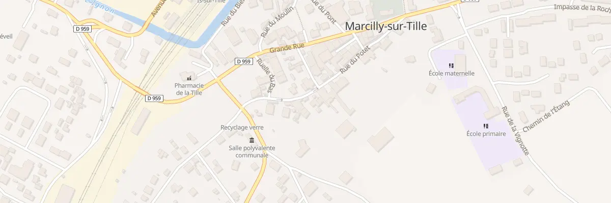 Plan du 23 Rue du Potet à Marcilly-sur-Tille