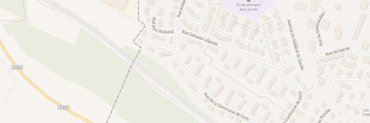 Plan du 1 Rue de la Commune de Paris à La Verpillière