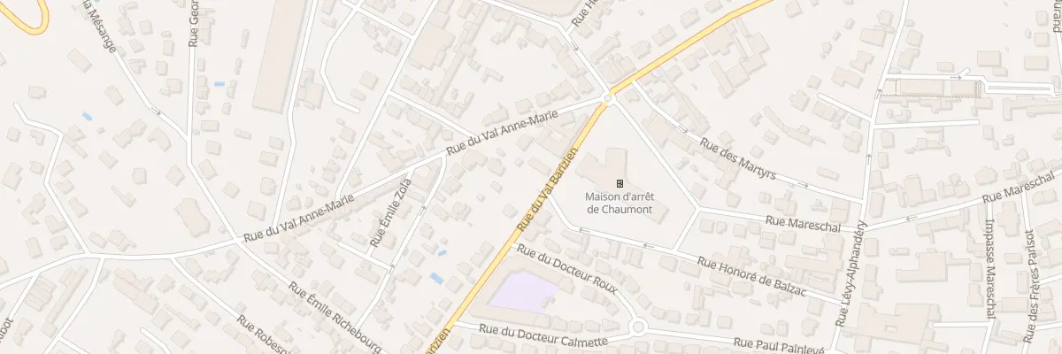 Plan du 34 Rue du Val Barizien à Chaumont