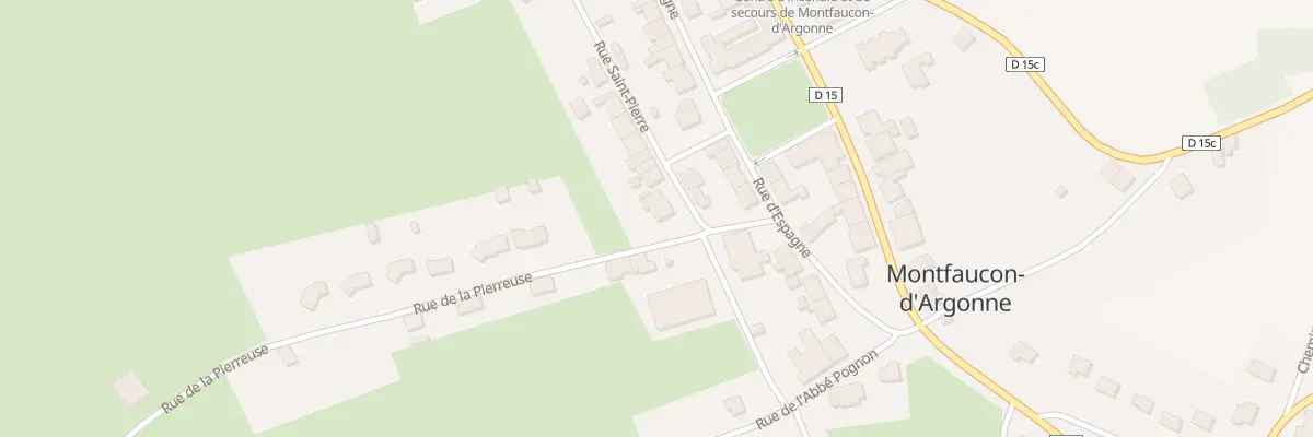 Plan du 1 Rue Saint Pierre à Montfaucon-d’Argonne