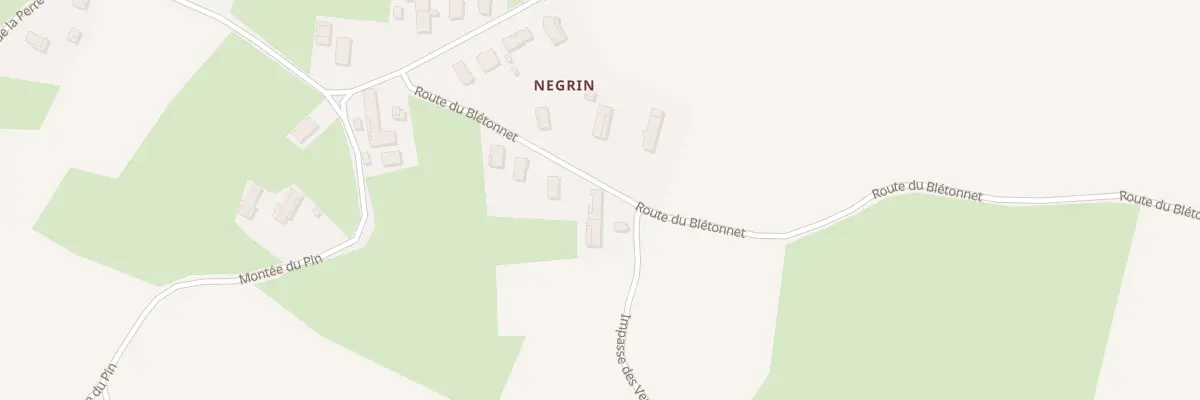 Plan du 196 Rte du Bletonnet à Saint-Martin-le-Châtel