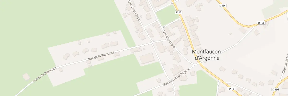Plan du 3 Rue de la Pierreuse à Montfaucon-d’Argonne