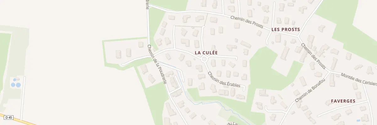 Plan du 6 Che des Erables à Buellas