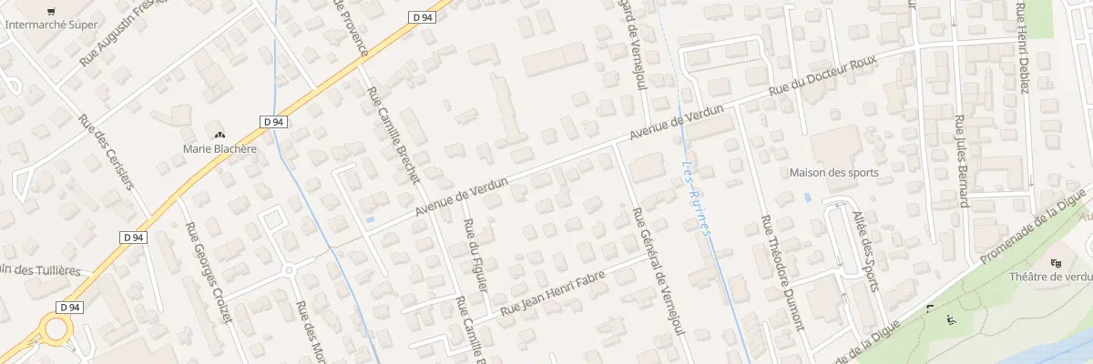 Plan du 9 Av de Verdun à Nyons