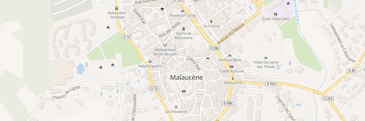 Plan du 2 Rue Brusset à Malaucène