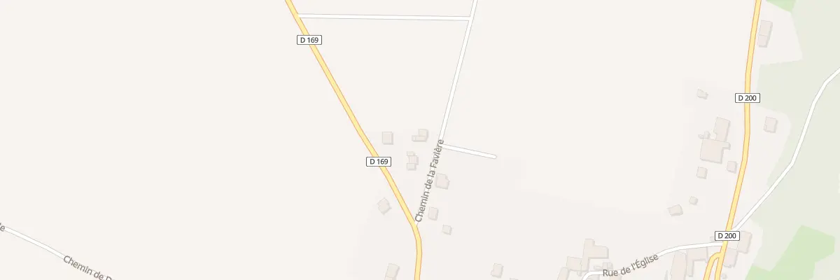 Plan du 3 Che de la Favière à Brethenay