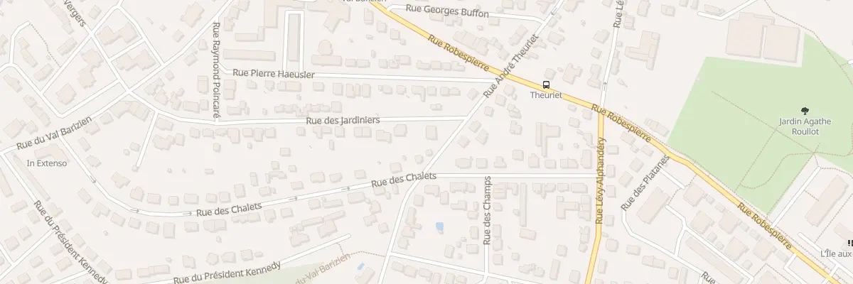 Plan du 28 Rue André Theuriet à Chaumont