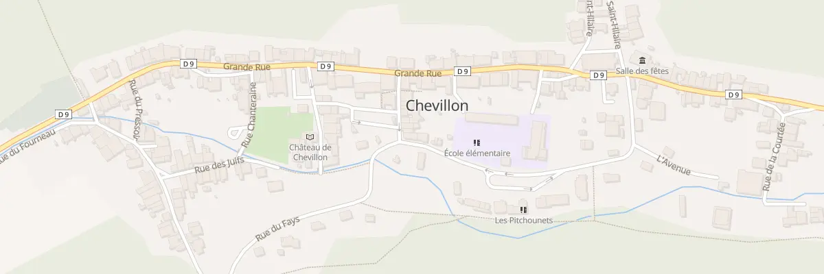 Plan du 13 Rue du Moulin à Chevillon