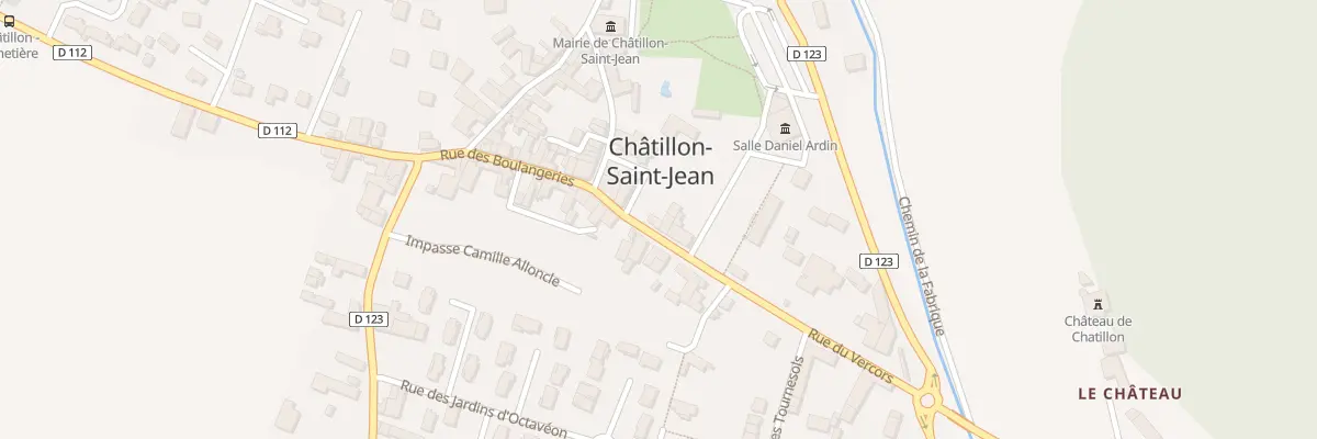 Plan du 5030 Le Village à Châtillon-Saint-Jean