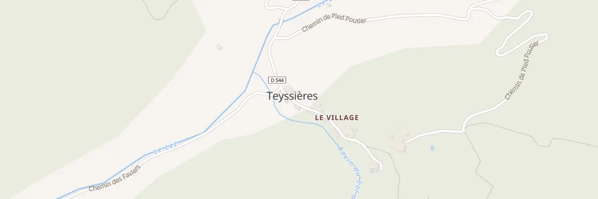 Plan du 5012 Le Village à Teyssières