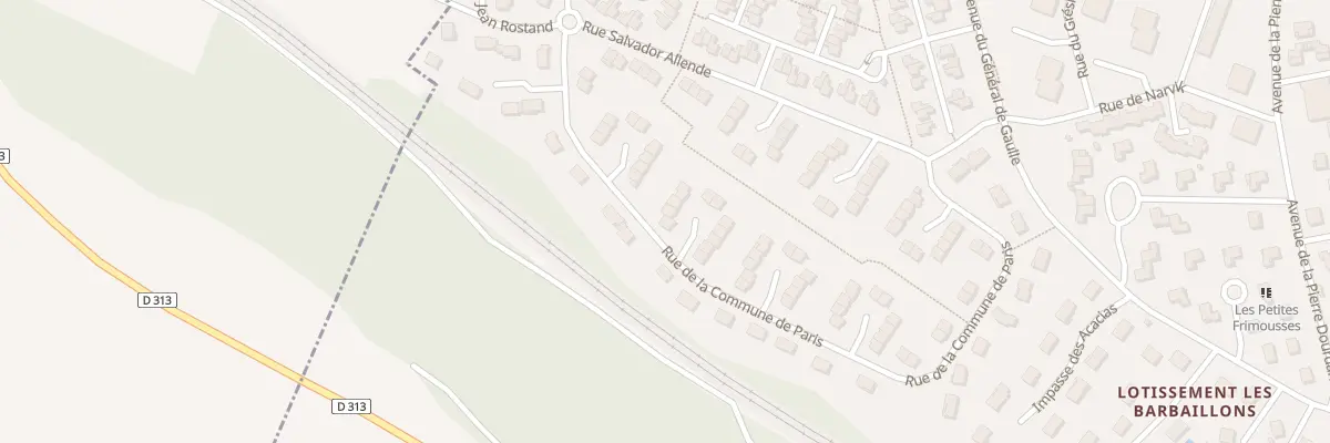 Plan du 10 Rue de la Commune de Paris à La Verpillière