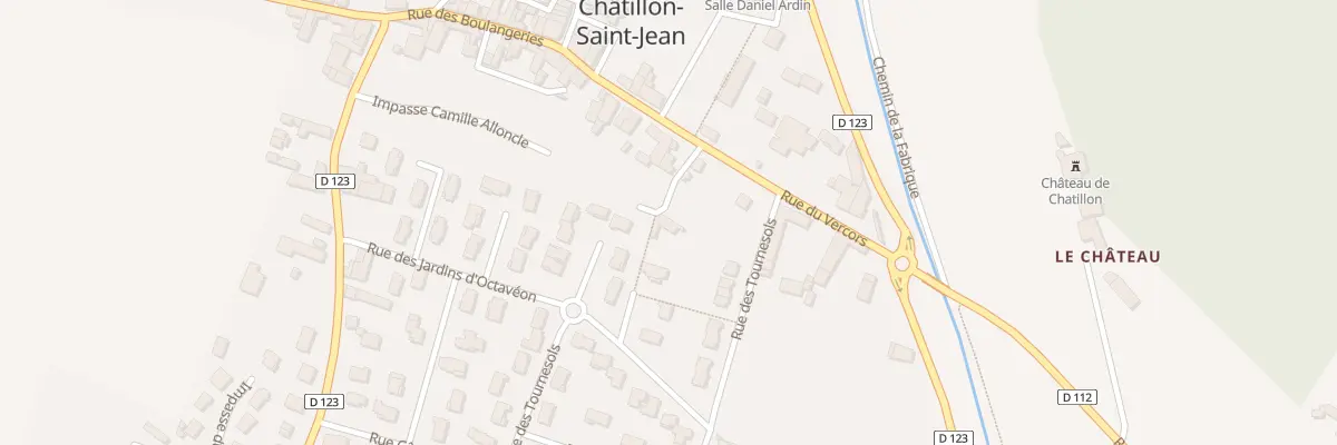 Plan du 5005 Le Village à Châtillon-Saint-Jean