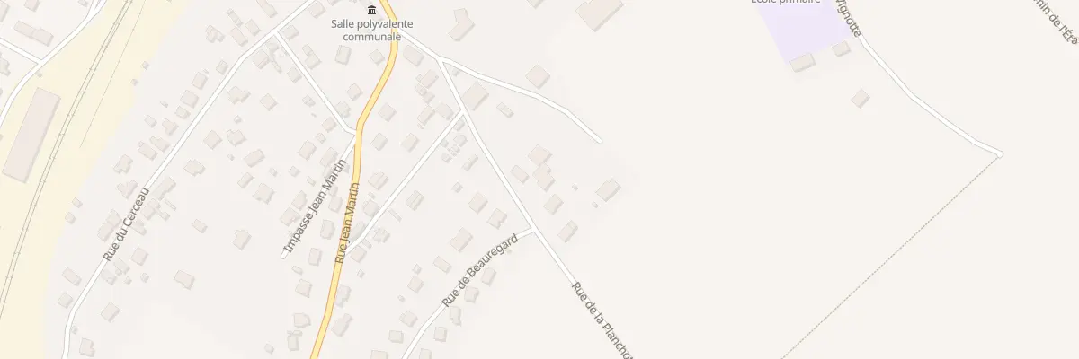 Plan du 3B Rue de la Planchotte à Marcilly-sur-Tille