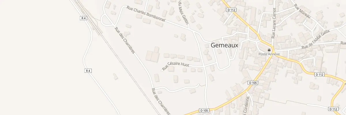 Plan du 8 Rue Césaire Huot à Gemeaux