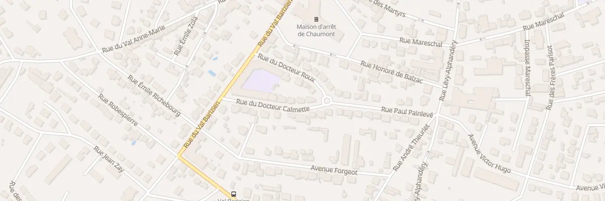 Plan du 4 Rue du Docteur Calmette à Chaumont