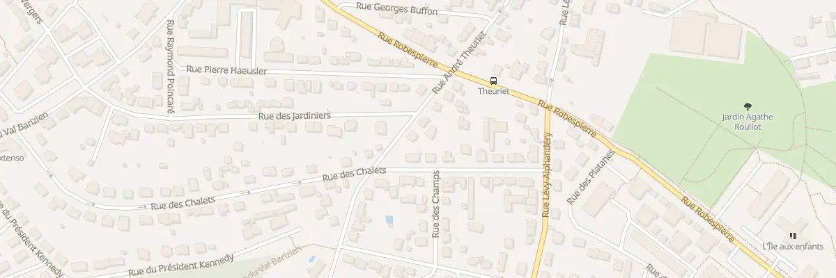 Plan du 25 Rue André Theuriet à Chaumont
