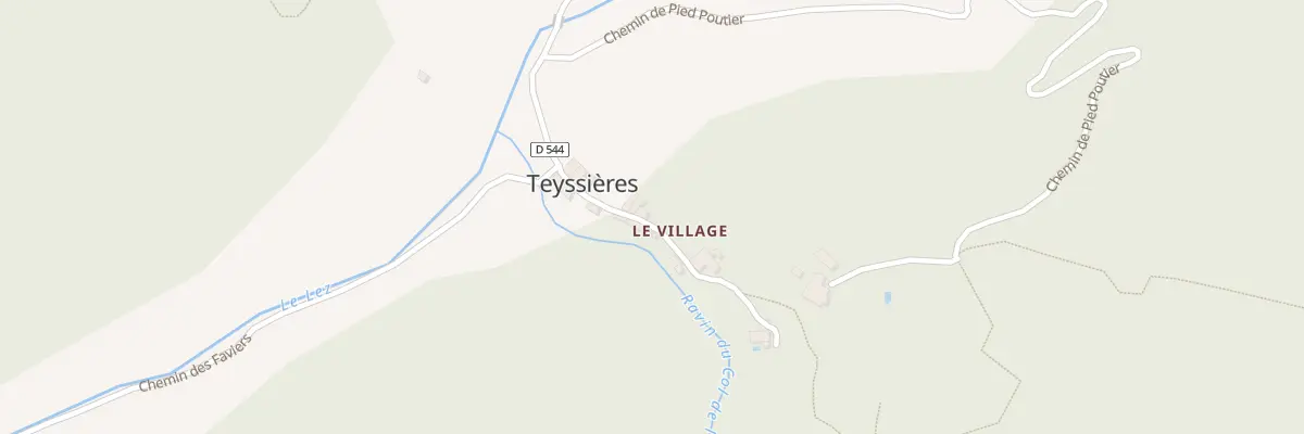 Plan du 5015 Le Village à Teyssières