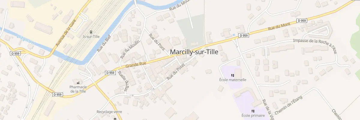Plan du 2 Rue du Pont à Marcilly-sur-Tille