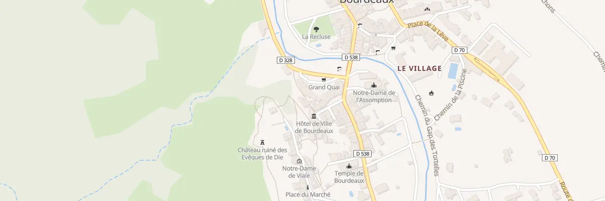 Plan du 9998 Le Village à Bourdeaux