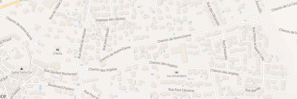 Plan du 6098 Che Notre Dame à Lançon-Provence