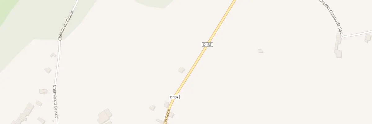 Plan du 955 Rte du Grand Serre à Valherbasse