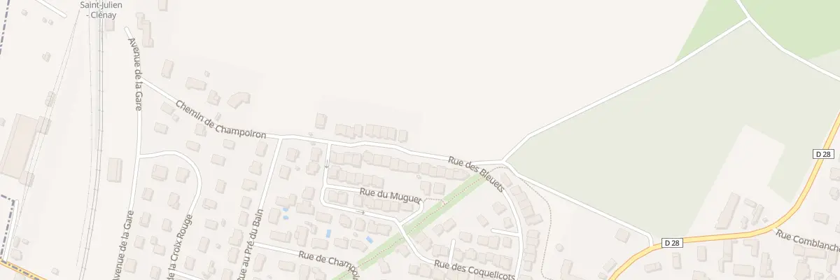 Plan du 52 Rue des Bleuets à Saint-Julien