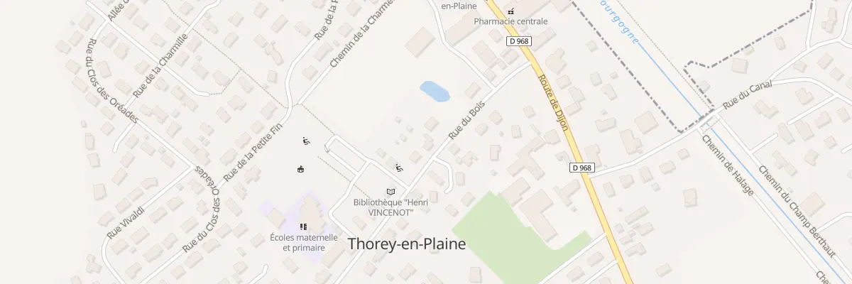 Plan du 10 Rue du Bois à Thorey-en-Plaine