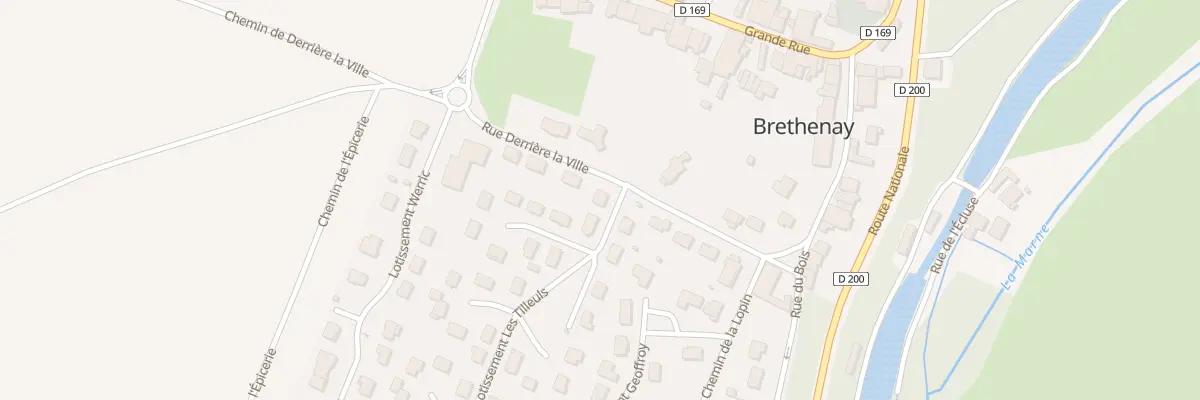 Plan du 4 Lot les Tilleuls à Brethenay