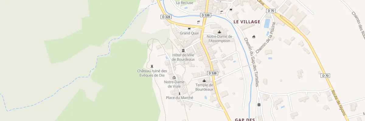 Plan du 5126 Le Village à Bourdeaux