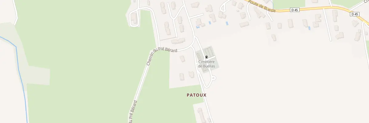 Plan du 14 Che du Patoux à Buellas