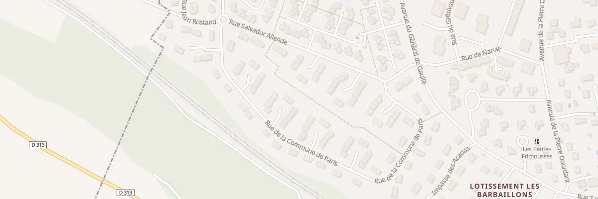 Plan du 15 Rue de la Commune de Paris à La Verpillière