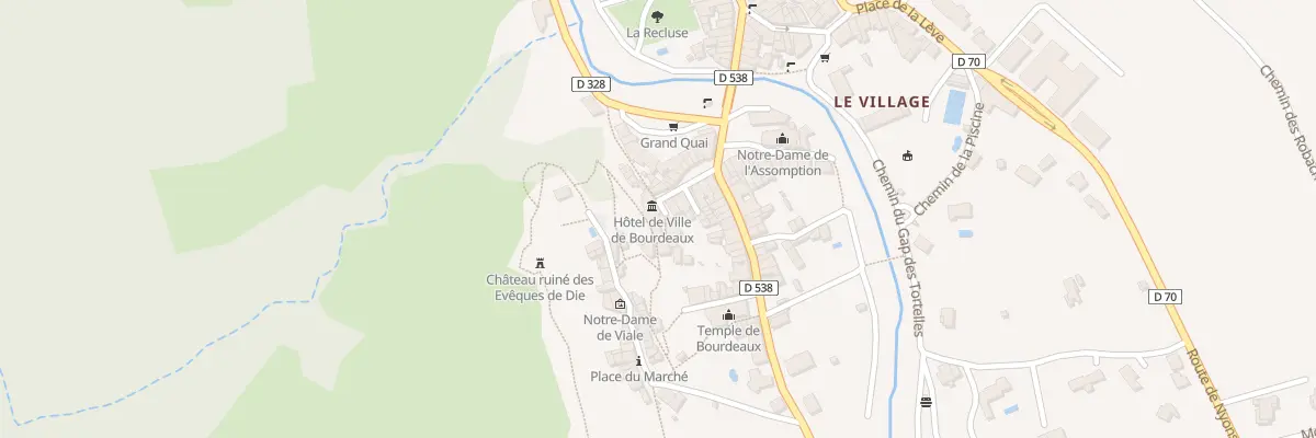Plan du 5047 Le Village à Bourdeaux