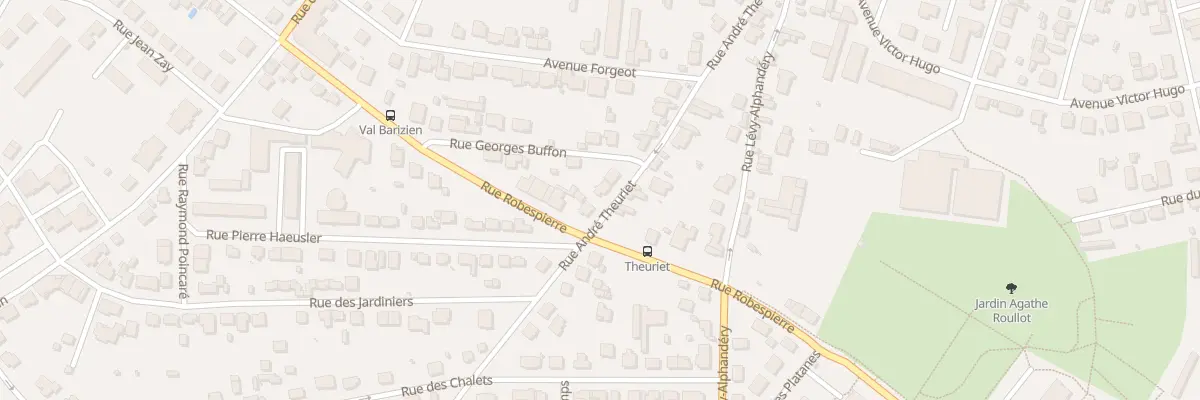 Plan du 22 Rue André Theuriet à Chaumont