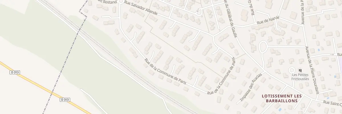 Plan du 25 Rue de la Commune de Paris à La Verpillière